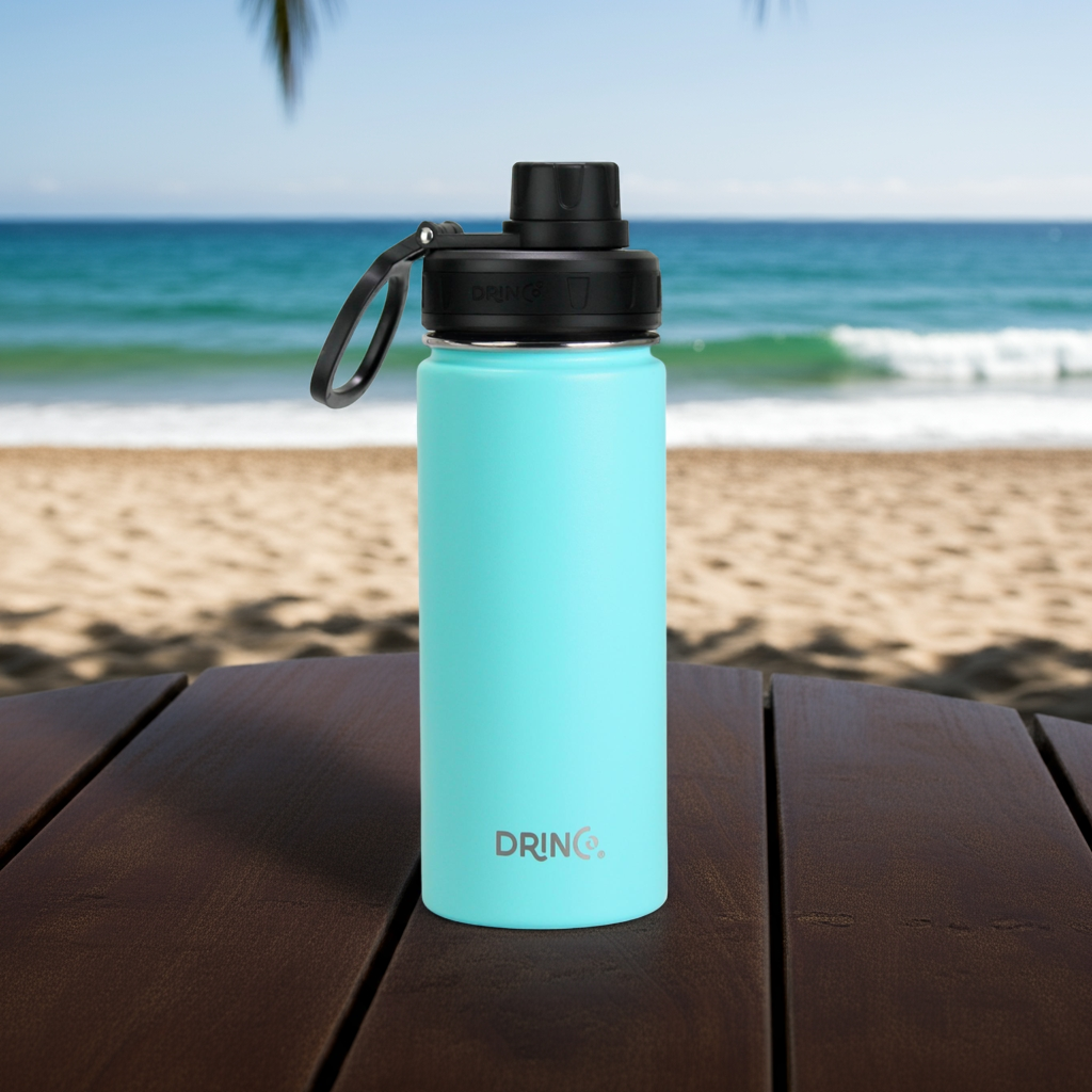DRINCO® 18oz Stainless Steel Sport Water Bottle - Teal