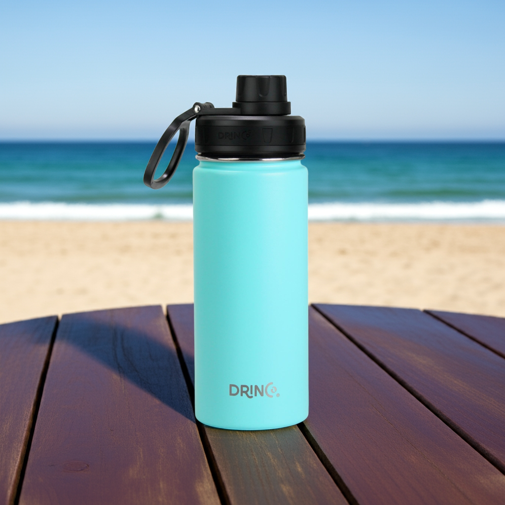 DRINCO® 18oz Stainless Steel Sport Water Bottle - Teal