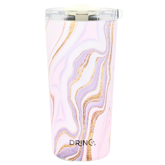 DRINCO® Seattle 20oz Insulated Tumbler Leakproof w/straw-Rosa Gold